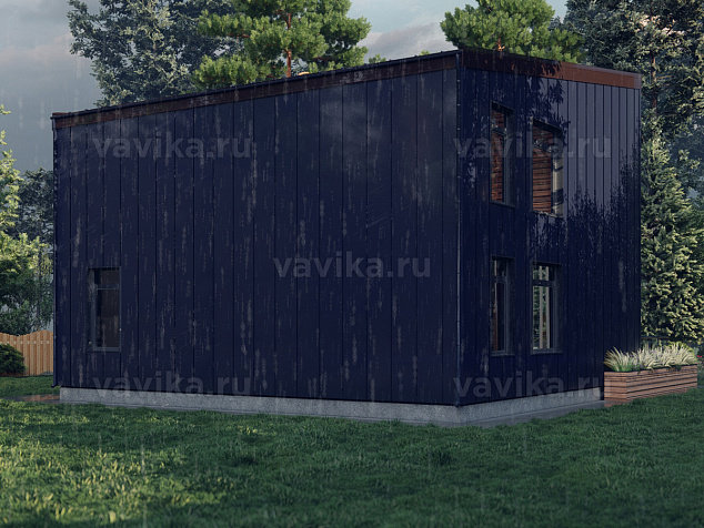 Каркасный дом Хай Тек KDE01